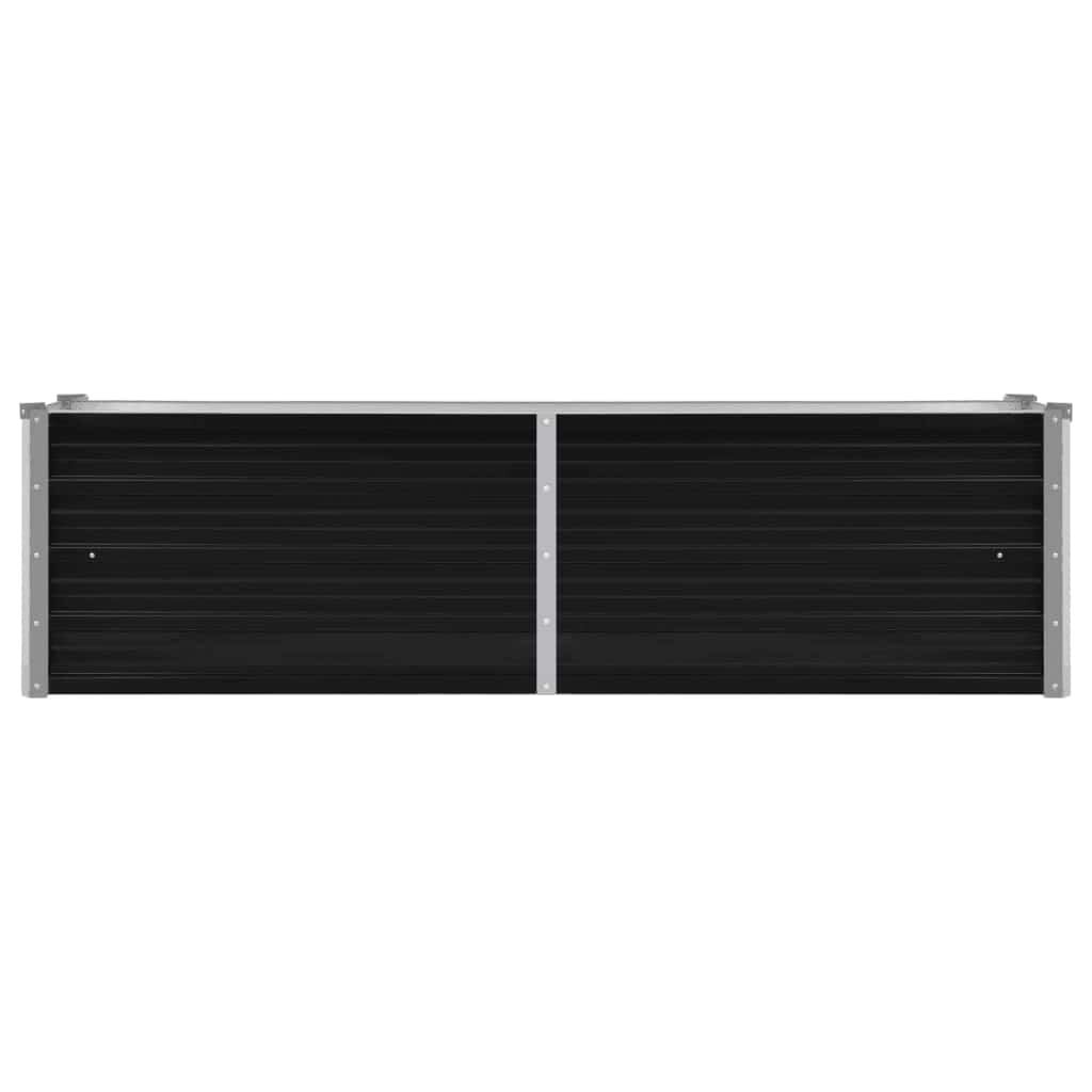 Verhoogde Plantenbak 160x40x45cm Staal Antraciet met 34% Korting