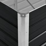 Verhoogde Plantenbak 160x40x45cm Staal Antraciet met 34% Korting