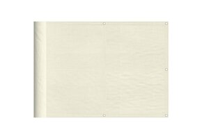 VidaXL Balkonscherm Crème 75x800 cm - Polyester Oxford met 40% Korting