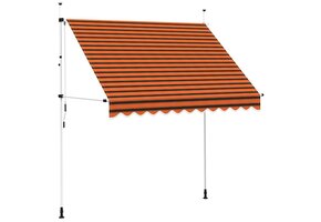 250 cm Uittrekbare Luifel, Oranje/Bruin - 30% Korting