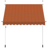 250 cm Uittrekbare Luifel, Oranje/Bruin - 30% Korting
