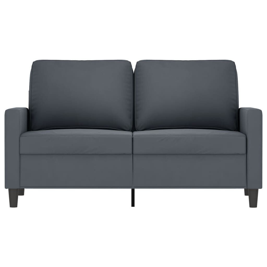 VidaXL Tweezitsbank 120cm Fluweel Donkergrijs - 30% Korting!