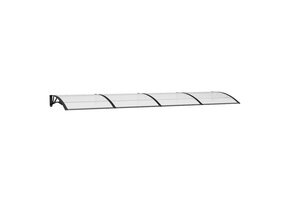 Deurluifel Polycarbonaat Zwart 400x100 cm - 30% Korting