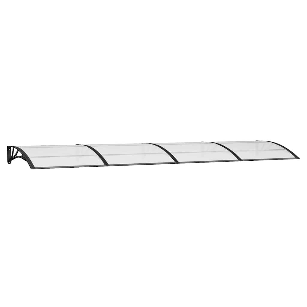 Deurluifel Polycarbonaat Zwart 400x100 cm - 30% Korting