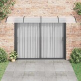 Deurluifel Polycarbonaat Zwart 400x100 cm - 30% Korting