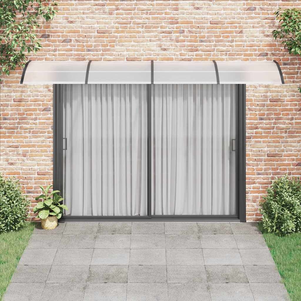 Deurluifel Polycarbonaat Zwart 400x100 cm - 30% Korting