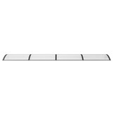 Deurluifel Polycarbonaat Zwart 400x100 cm - 30% Korting