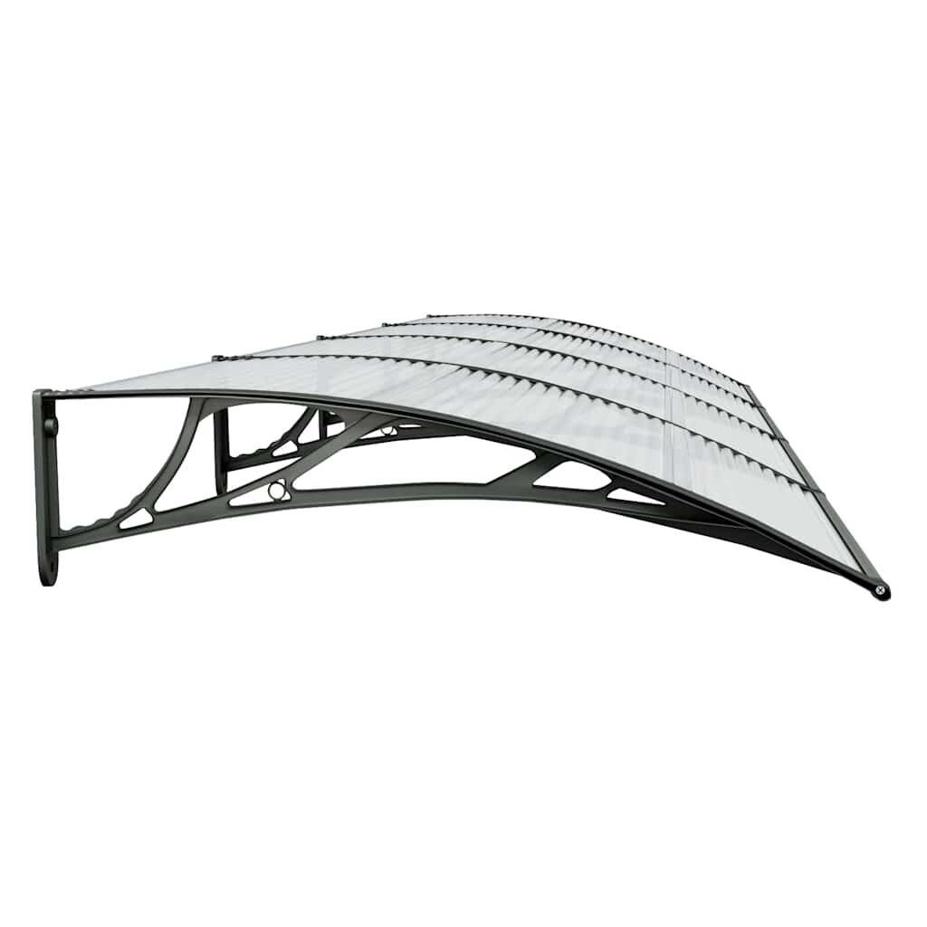 Deurluifel Polycarbonaat Zwart 400x100 cm - 30% Korting
