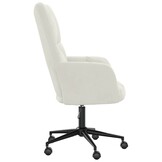 vidaXL Relaxstoel Fluweel Crèmewit - 35% Korting!