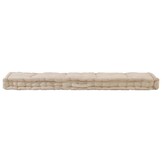 VidaXL Palletkussen Beige 120x40x7 cm - 34% Korting!