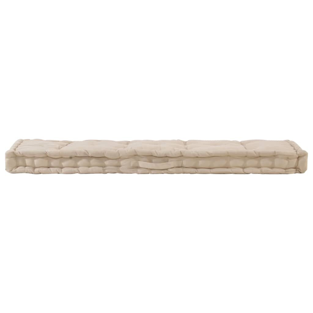 VidaXL Palletkussen Beige 120x40x7 cm - 34% Korting!