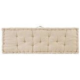 VidaXL Palletkussen Beige 120x40x7 cm - 34% Korting!