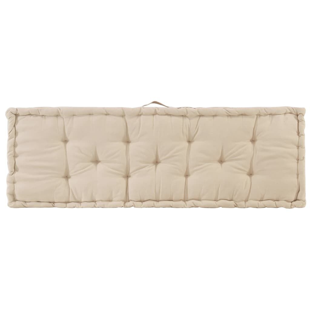 VidaXL Palletkussen Beige 120x40x7 cm - 34% Korting!