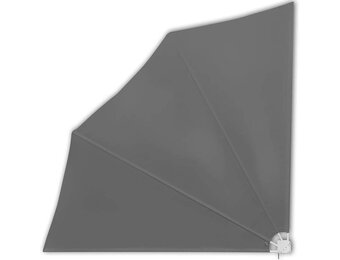 Inklapbaar Balkonscherm 140x140cm Grijs - 33% Korting!