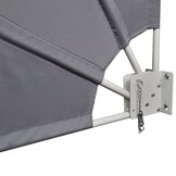 Inklapbaar Balkonscherm 140x140cm Grijs - 33% Korting!
