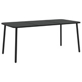 Antraciet Stalen Tuintafel 165cm - 35% Korting!