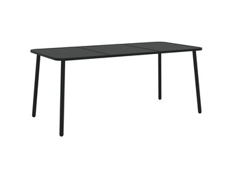 Antraciet Stalen Tuintafel 165cm - 35% Korting!