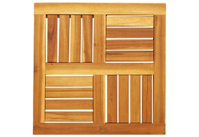 vidaXL Tafelblad Massief Acaciahout 50x50x2 cm Vierkant - 41% Korting