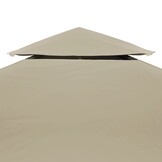 vidaXL Vervangend Tentdoek Prieel 3x3m Beige - 34% Korting