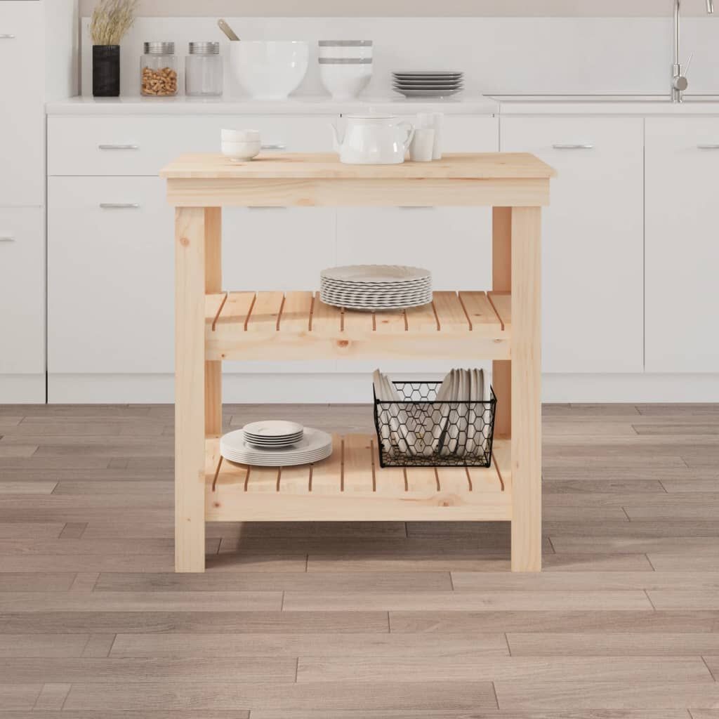 vidaXL Werkbank Grenenhout 78,5x50x80 cm - 35% Korting