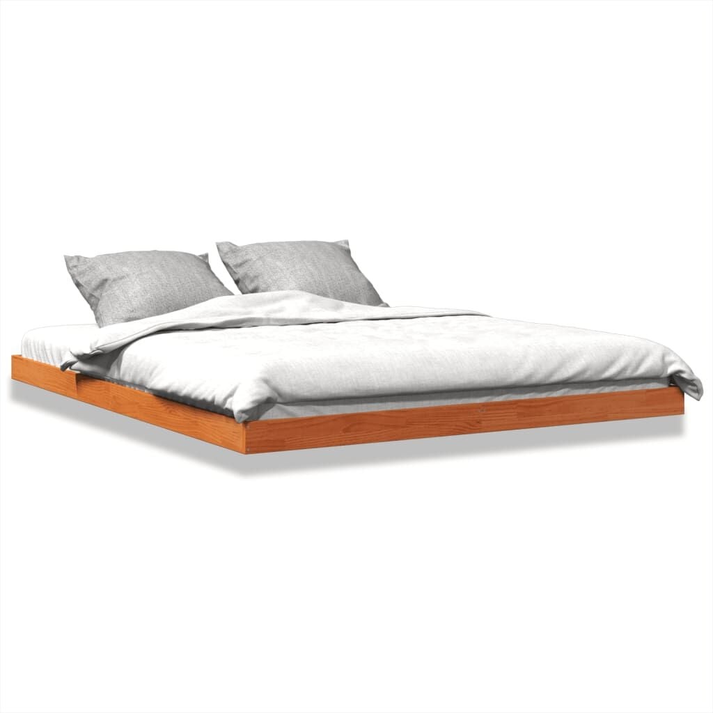 Bedframe Massief Grenenhout Wasbruin 150x200 cm - 35% Korting