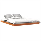 Bedframe Massief Grenenhout Wasbruin 150x200 cm - 35% Korting