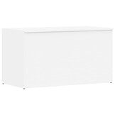 Opbergkist bewerkt hout wit 84x42x46 cm - 34% Korting
