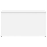 Opbergkist bewerkt hout wit 84x42x46 cm - 34% Korting