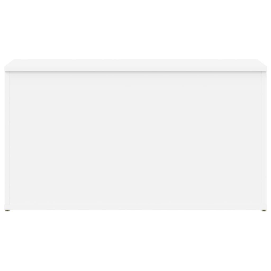 Opbergkist bewerkt hout wit 84x42x46 cm - 34% Korting