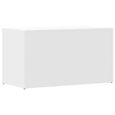 Opbergkist bewerkt hout wit 84x42x46 cm - 34% Korting