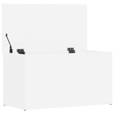 Opbergkist bewerkt hout wit 84x42x46 cm - 34% Korting