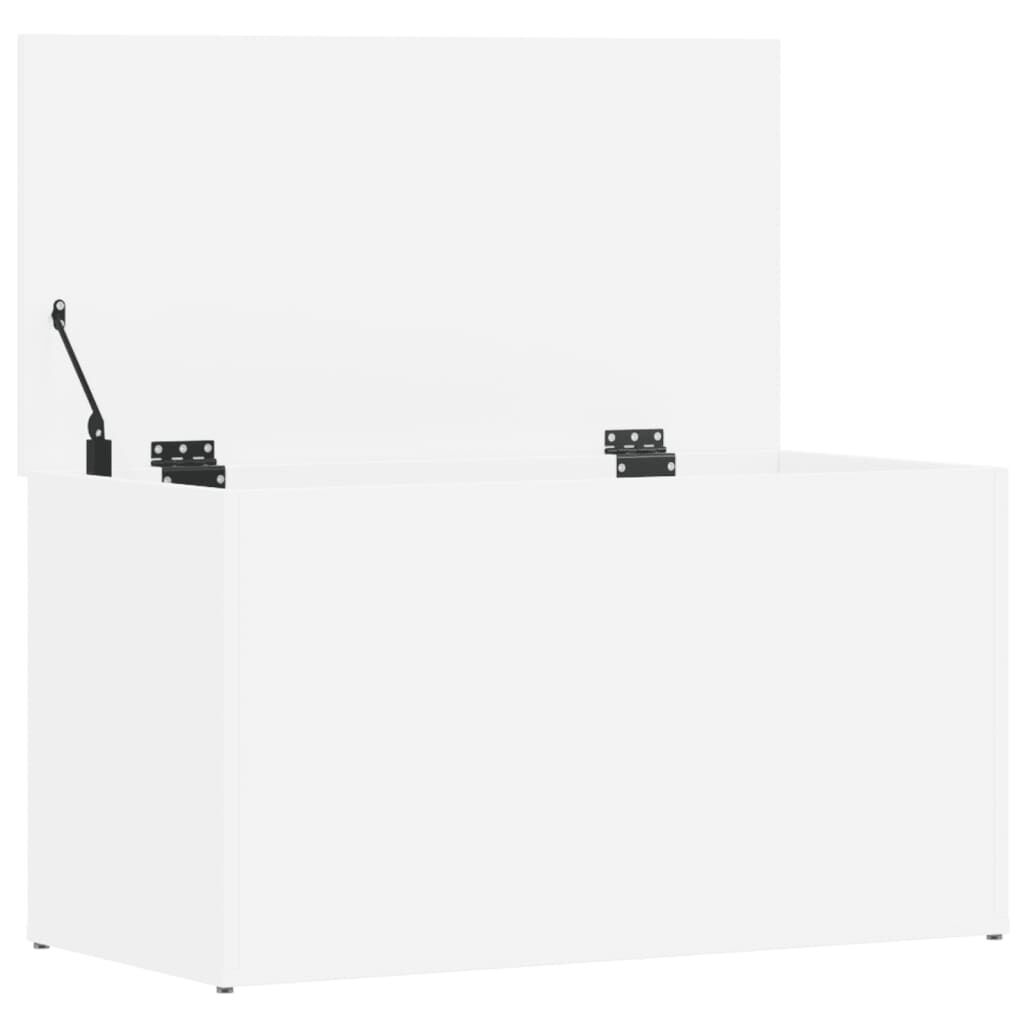 Opbergkist bewerkt hout wit 84x42x46 cm - 34% Korting