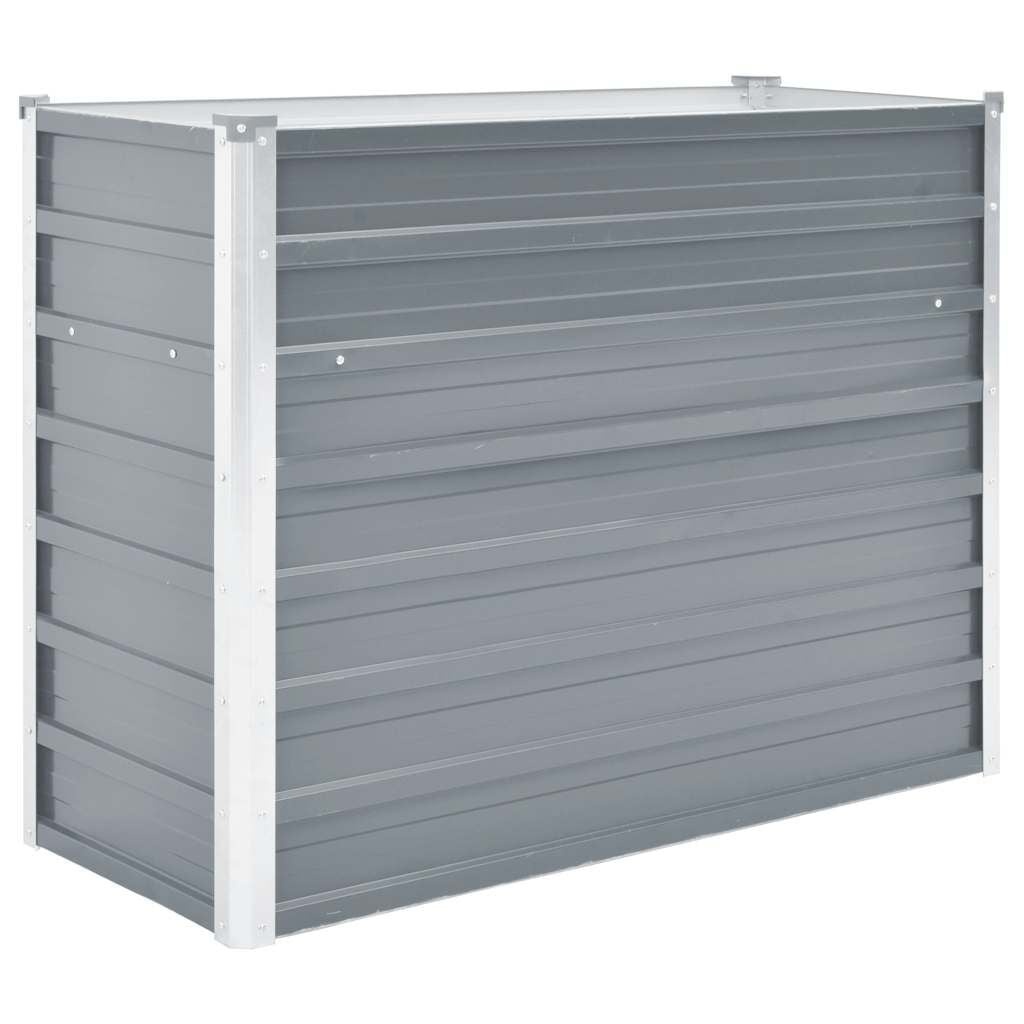 Verhoogde Plantenbak 100x40x77cm Grijs Staal - 34% Korting