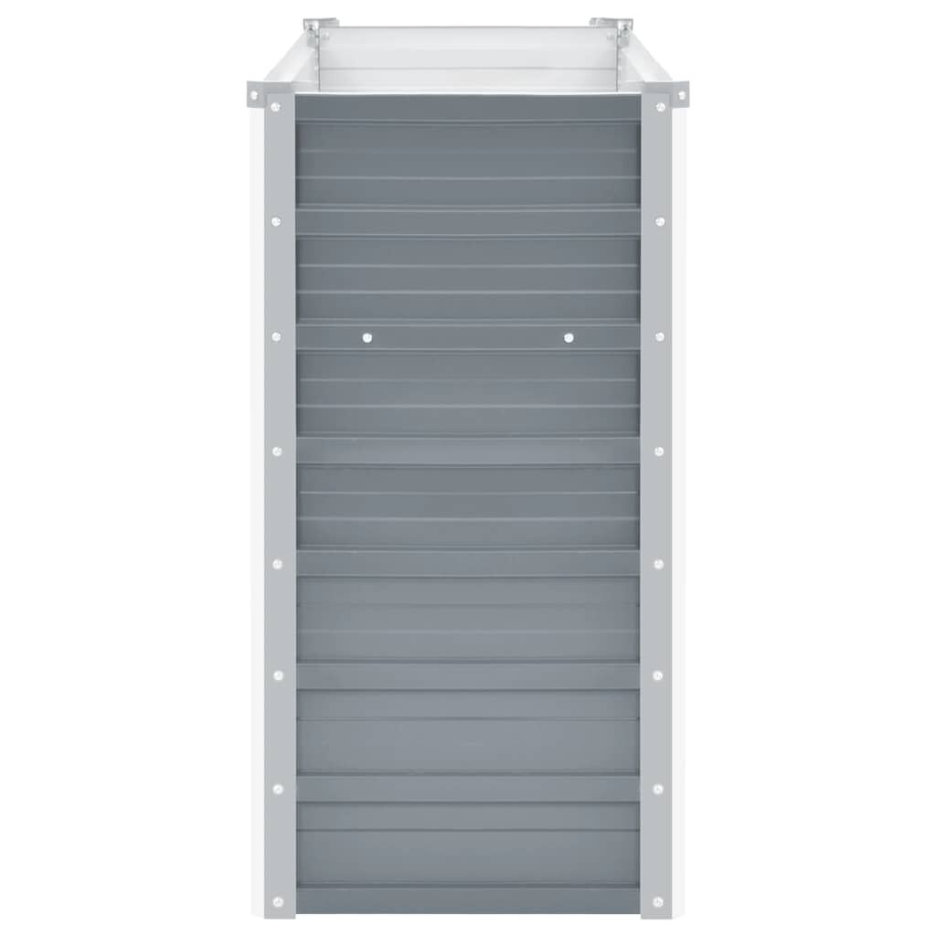 Verhoogde Plantenbak 100x40x77cm Grijs Staal - 34% Korting