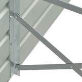 Verhoogde Plantenbak 100x40x77cm Grijs Staal - 34% Korting