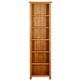 Boekenkast Massief Eikenhout - 6 schappen - 52x22x180 cm