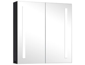 Badkamerkast met Spiegel & LED - 62x14x60 cm - 30% Korting!