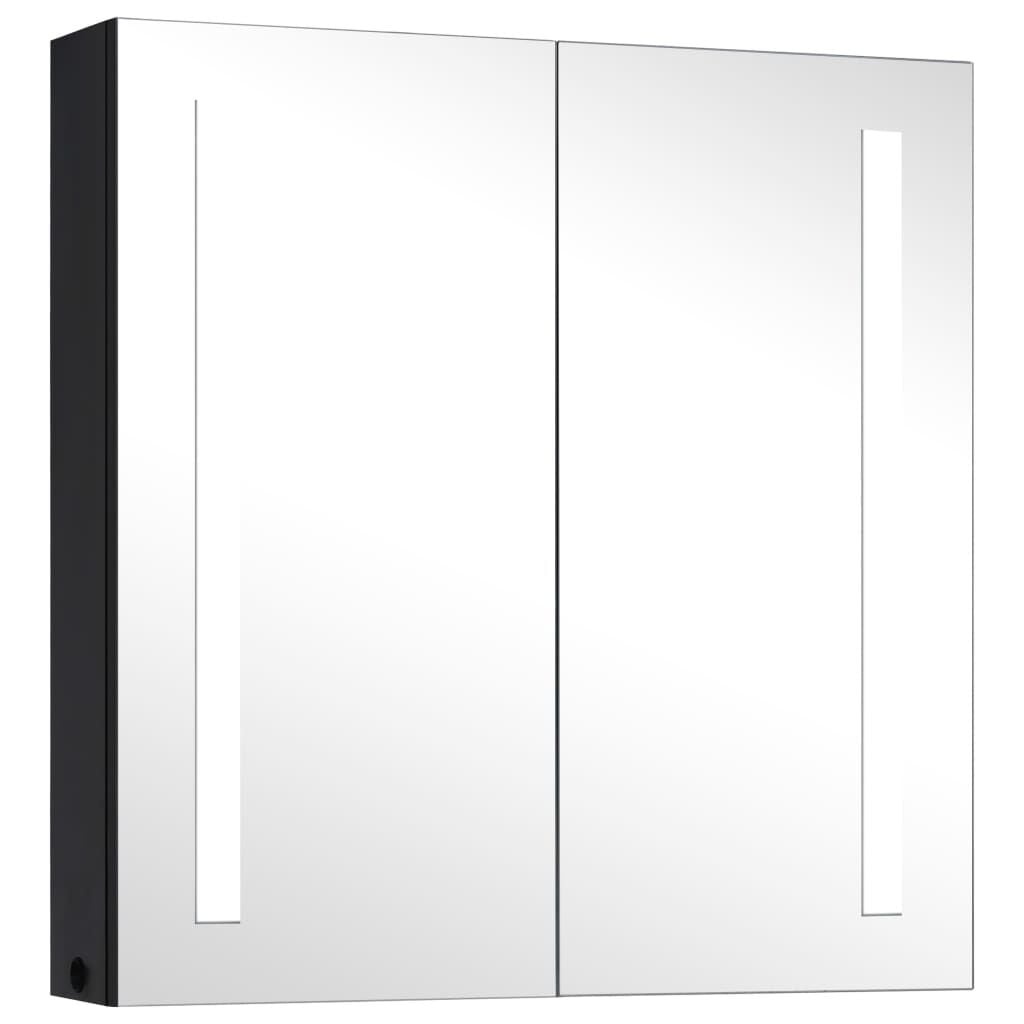 Badkamerkast met Spiegel & LED - 62x14x60 cm - 30% Korting!