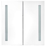 Badkamerkast met Spiegel & LED - 62x14x60 cm - 30% Korting!