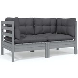 VidaXL Tuinbank 2-zits Grenenhout met Kussens - 35% Korting!