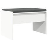 Moderne Halbank met Kussen - Wit - 34% Korting!