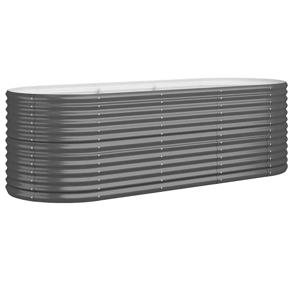 Verhoogde plantenbak Staal Antraciet 224x80x68 cm - 34% Korting!