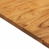 Massief Acaciahout Wastafelblad 114x52cm - 34% Korting