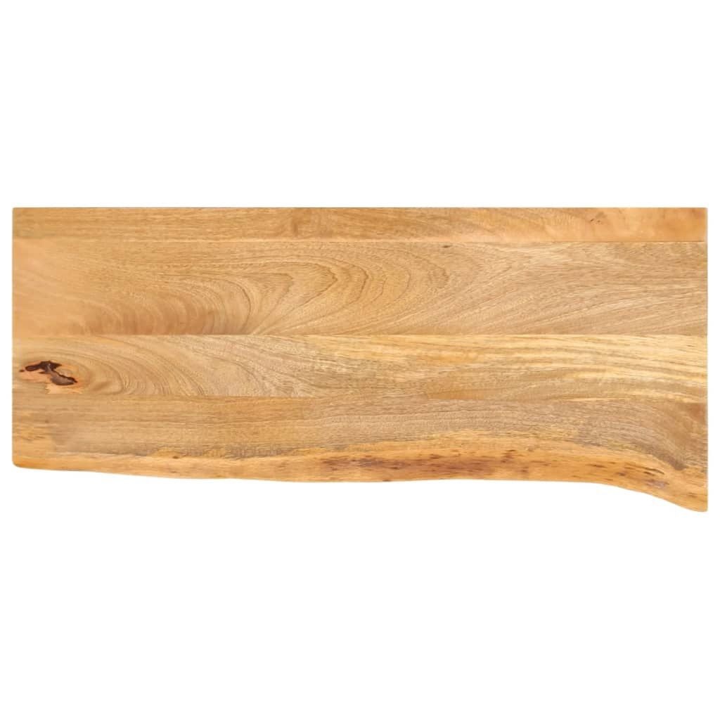 Massief Mangohouten Tafelblad 90x40cm - Natuurlijke Rand - 29% Korting