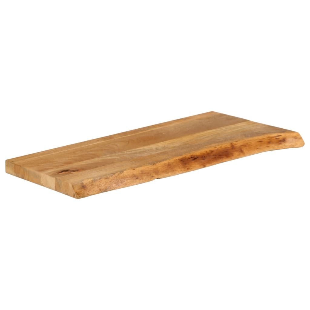 Massief Mangohouten Tafelblad 90x40cm - Natuurlijke Rand - 29% Korting
