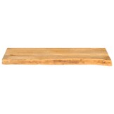 Massief Mangohouten Tafelblad 90x40cm - Natuurlijke Rand - 29% Korting