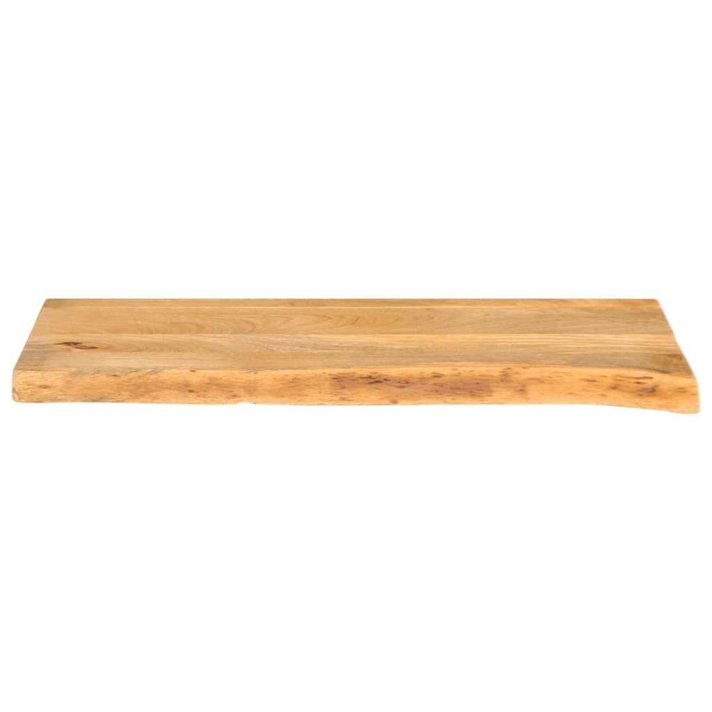 Massief Mangohouten Tafelblad 90x40cm - Natuurlijke Rand - 29% Korting