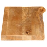 Massief Mangohouten Tafelblad 90x40cm - Natuurlijke Rand - 29% Korting