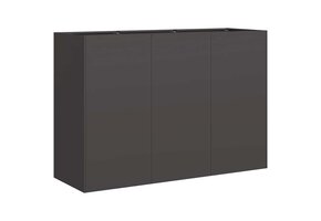 VidaXL Plantenbak Zwart Staal 120x40x80 cm - 30% Korting