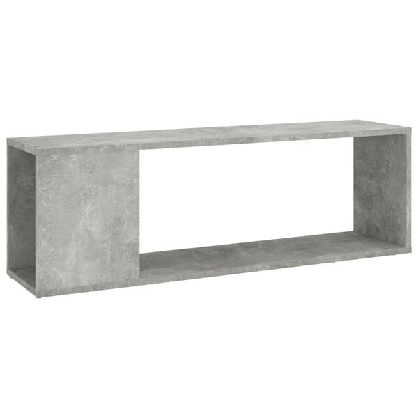 TV-meubel 100x24x32 cm Bewerkt Hout Betongrijs - 33% Korting